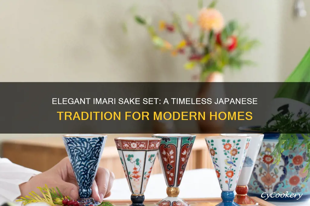 imari sake set