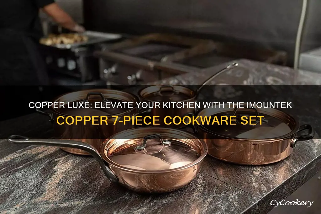 imountek copper 7-piece non-stick luxury cookware set