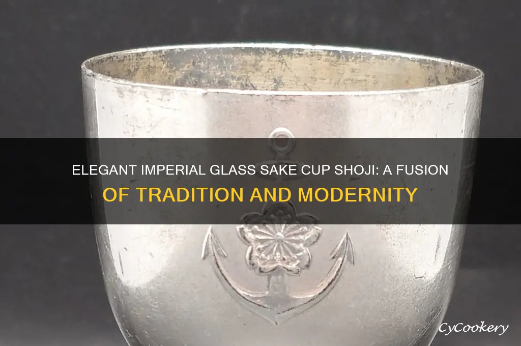 imperial glass sake cup shoji
