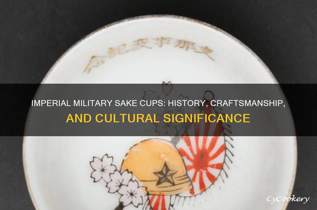 imperial military sake cups