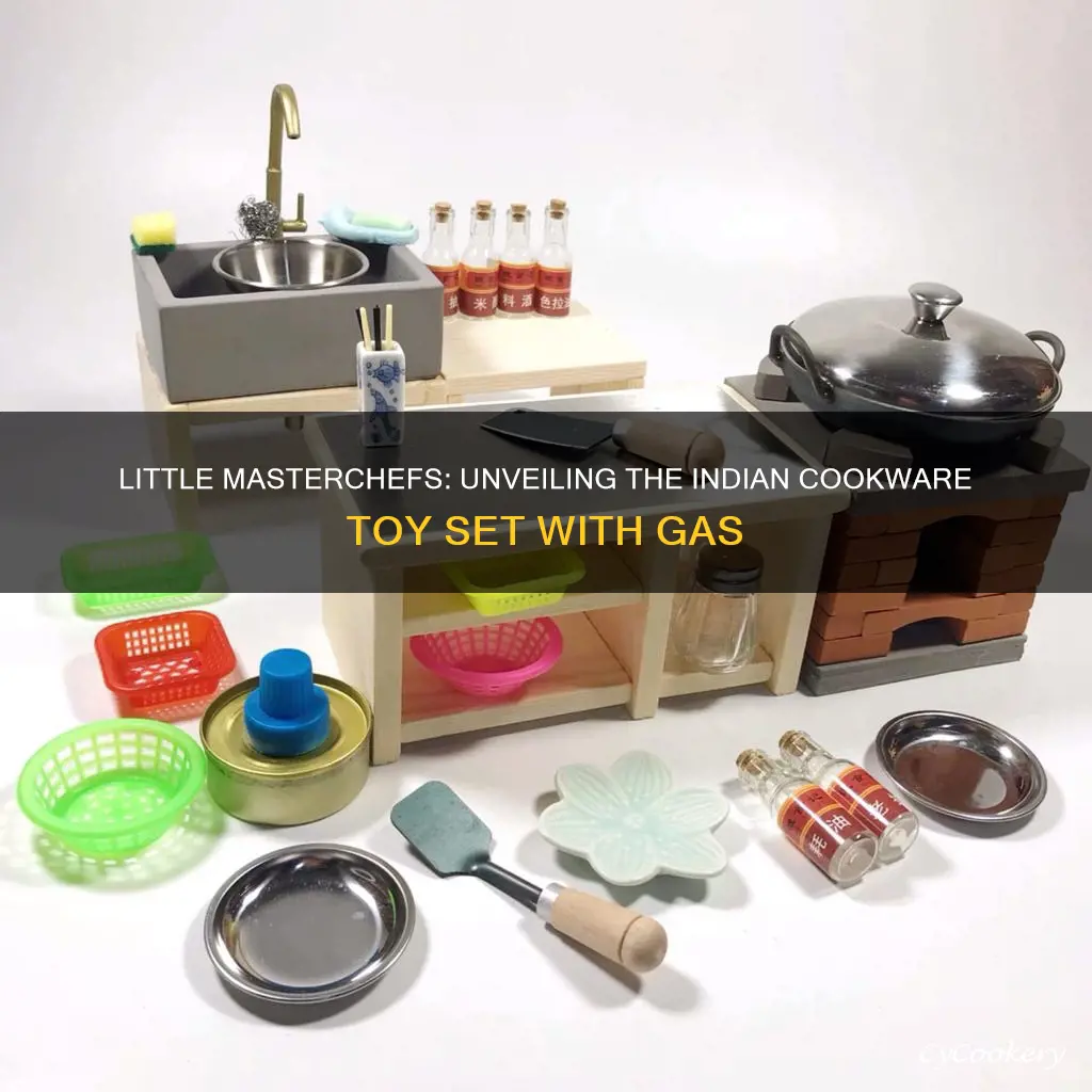 indian cookware toy set with gas