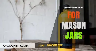 Golden Turmeric Elixir: Indian Wellness Drink in Mason Jars