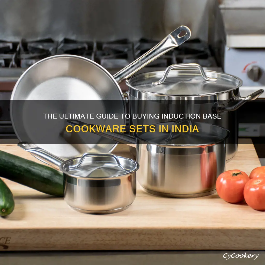 induction base cookware set india