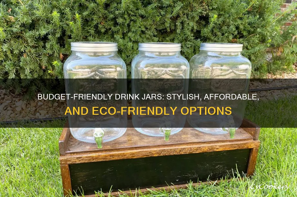 inexpensive drink jars