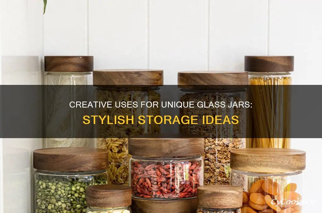 interesting glass jars
