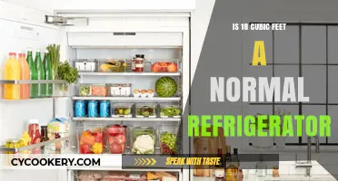 Is an 18 Cubic Feet Refrigerator Considered Standard Size?