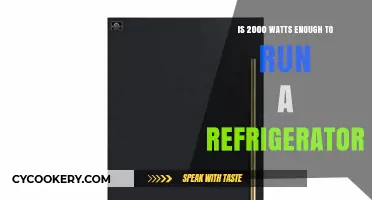 Powering Your Fridge: Is 2000 Watts Enough?