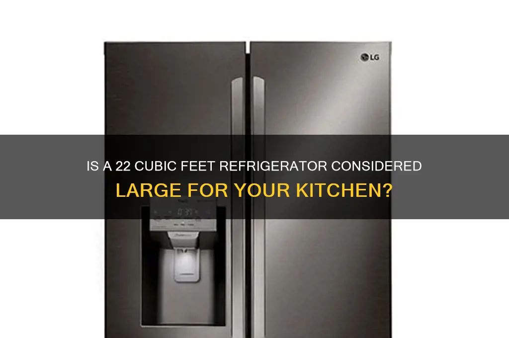 is 22 cubic feet a big refrigerator