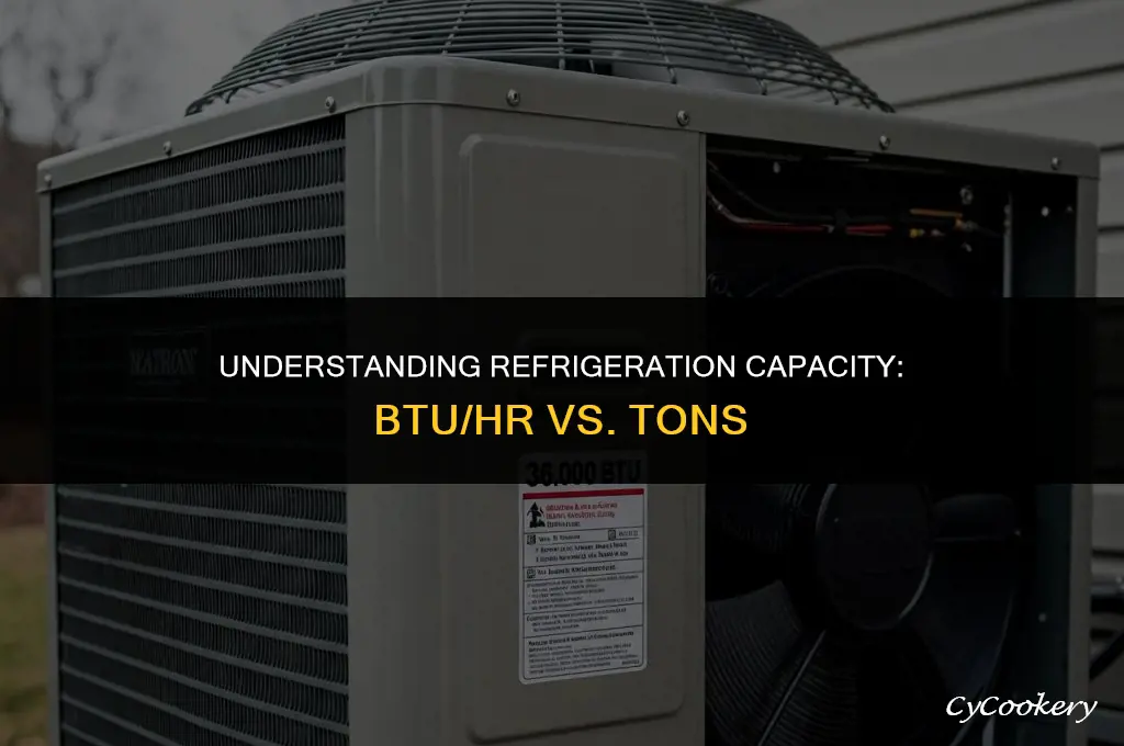 is 288000 btu hr equal a ton of refrigeration