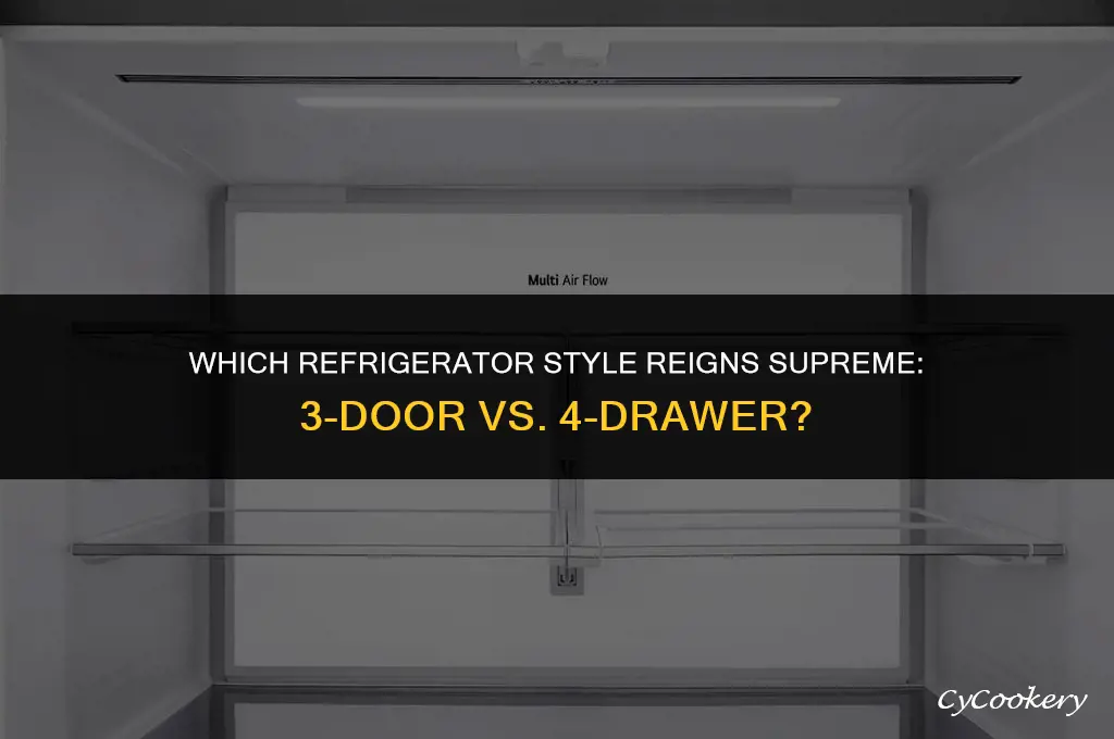 is 3 door refrigerator better than 4 drawer
