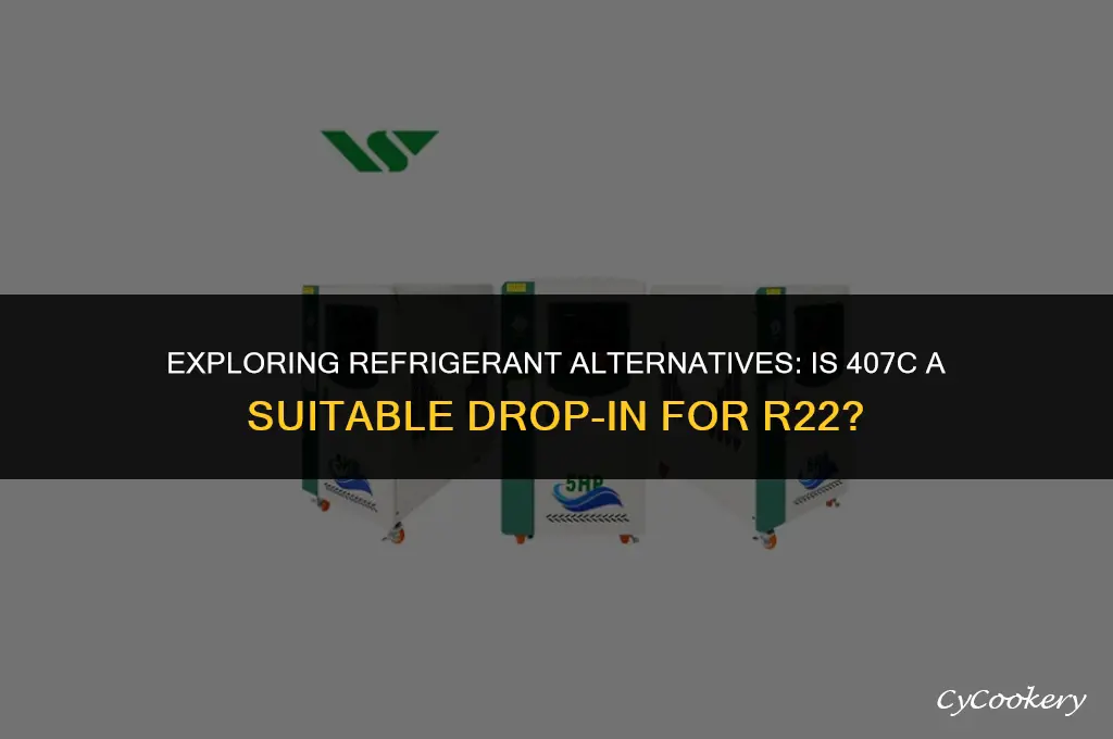is 407c refrigerant a drop in for r22