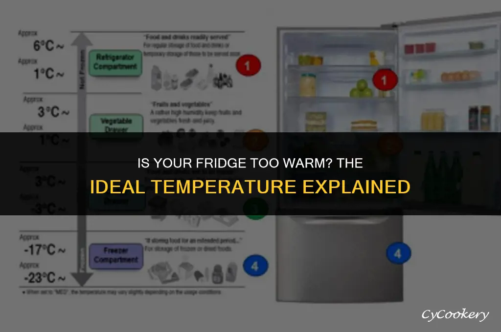 is 41 degrees too warm for a refrigerator