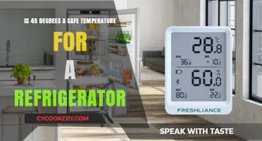 Safe Refrigerator Temperature: Is 45 Degrees Too Warm for Food?