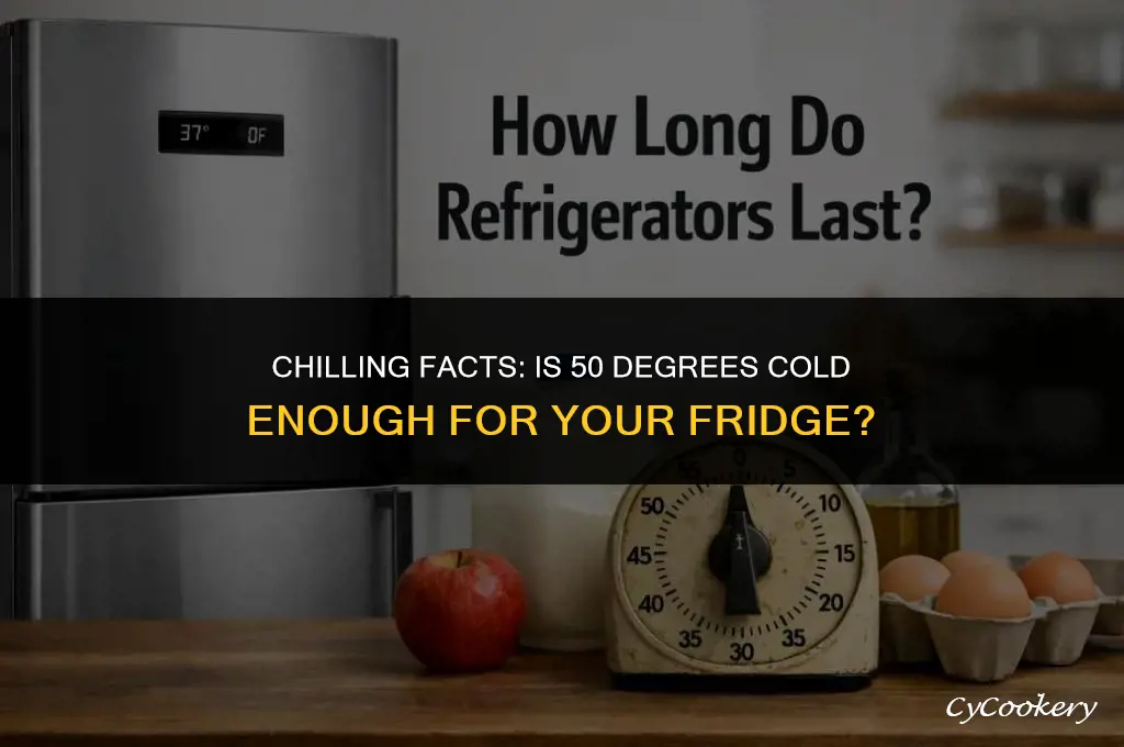 is 50 degrees cold enough for a refrigerator