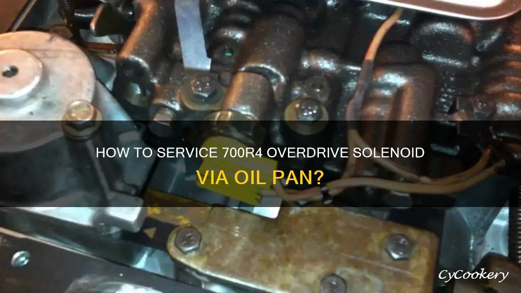 is 700r4 overdrive solenoid servicable from oil pan