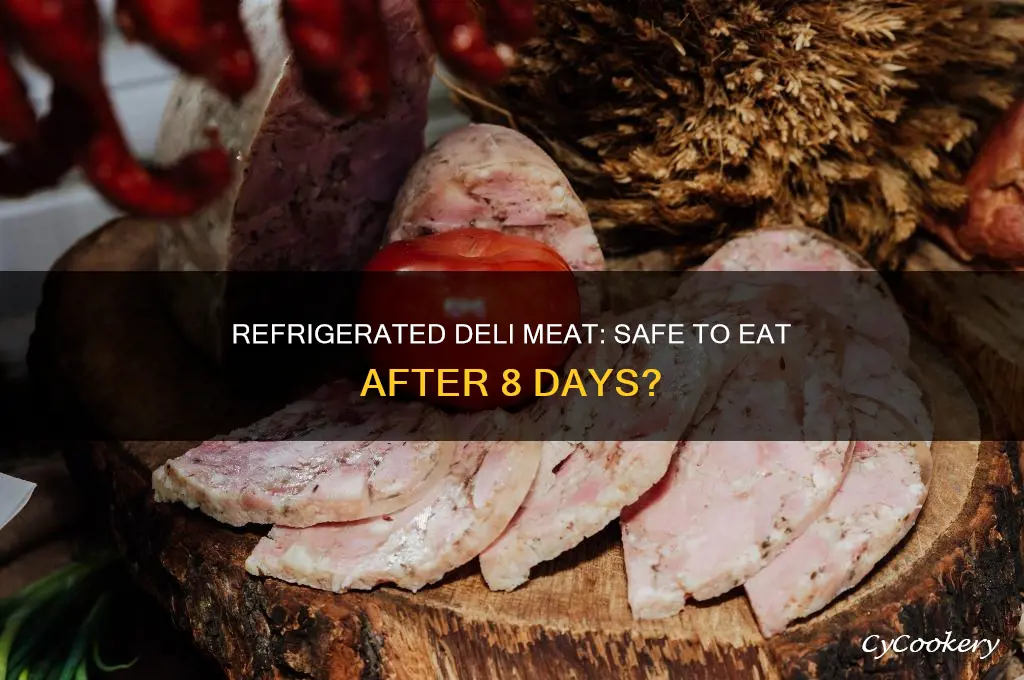 is 8 day old deli meat refrigerated