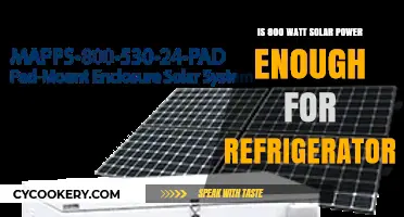 Powering Your Fridge: Is 800 Watt Solar Enough?