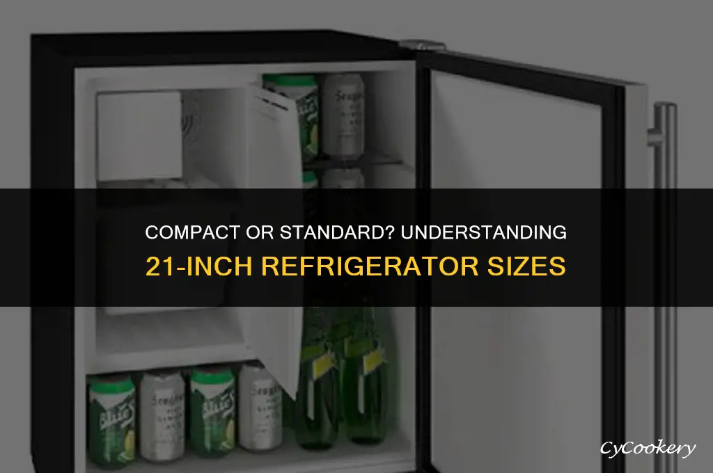 is a 21 inch refrigerator smaller than normal
