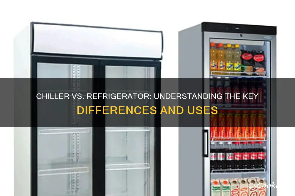 is a chiller the same as refrigerator
