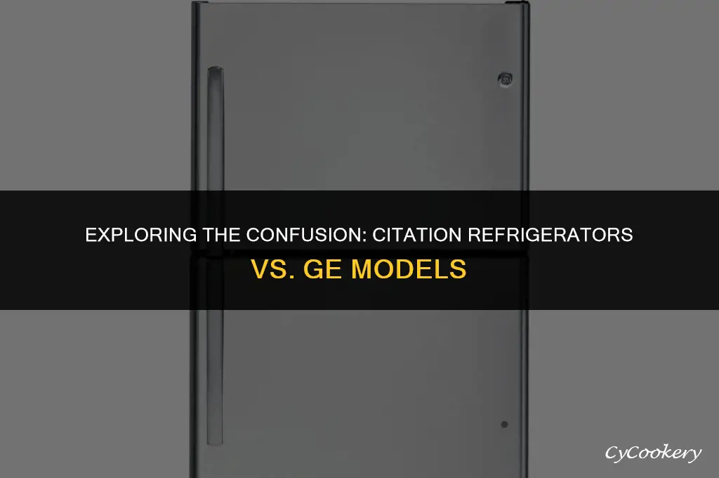 is a citation refrigerator the same as a ge