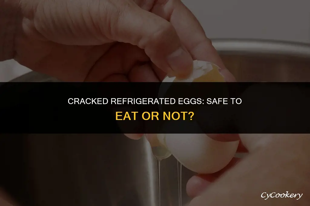 is a cracked refrigerated egg safe to eat