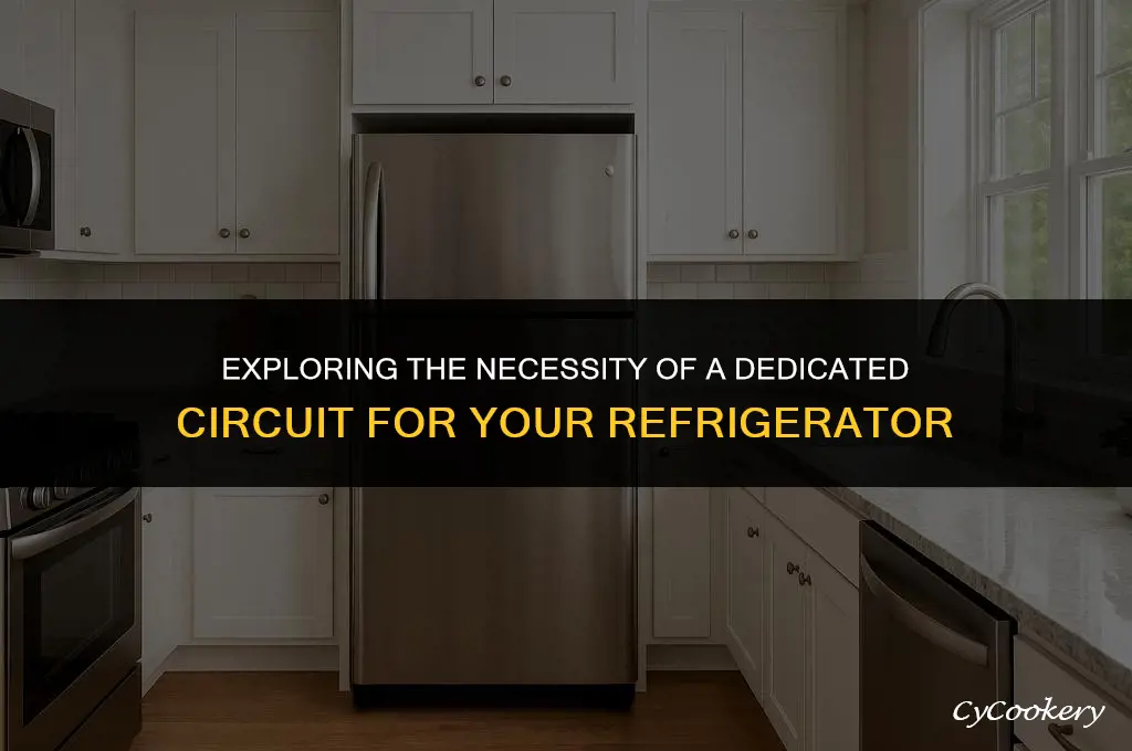 is a dedicated circuit required for a refrigerator