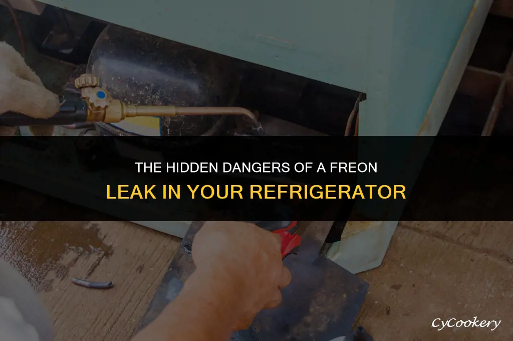 is a freon leak dangerous in a refrigerator