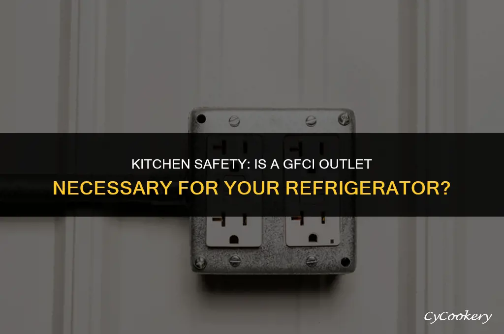 is a gfci required for a kitchen refrigerator