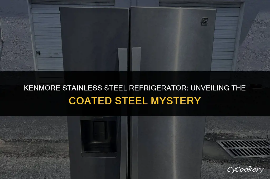 is a kenmore stainless steel refrigerator coated steel