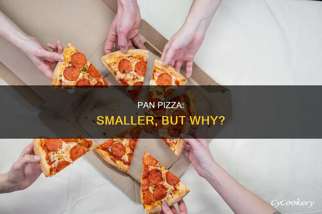 is a pan pizza smaller