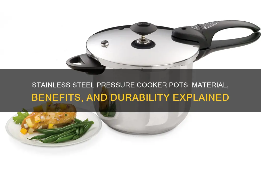 is a pressure cooker pot made out stainless steel