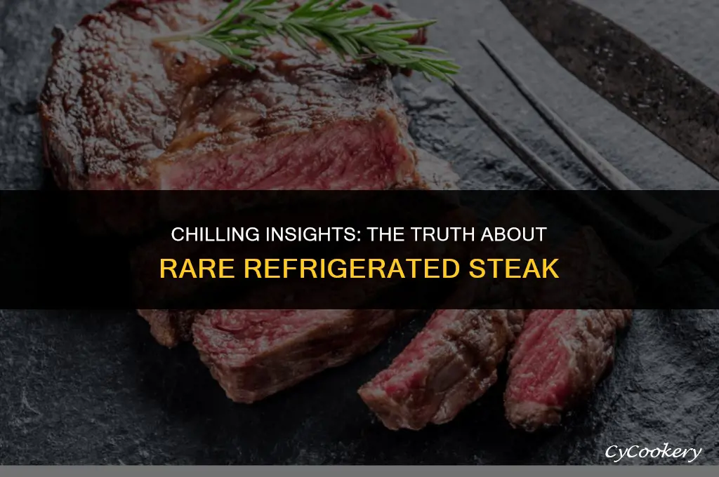 is a rare refrigerated steak fine to eat