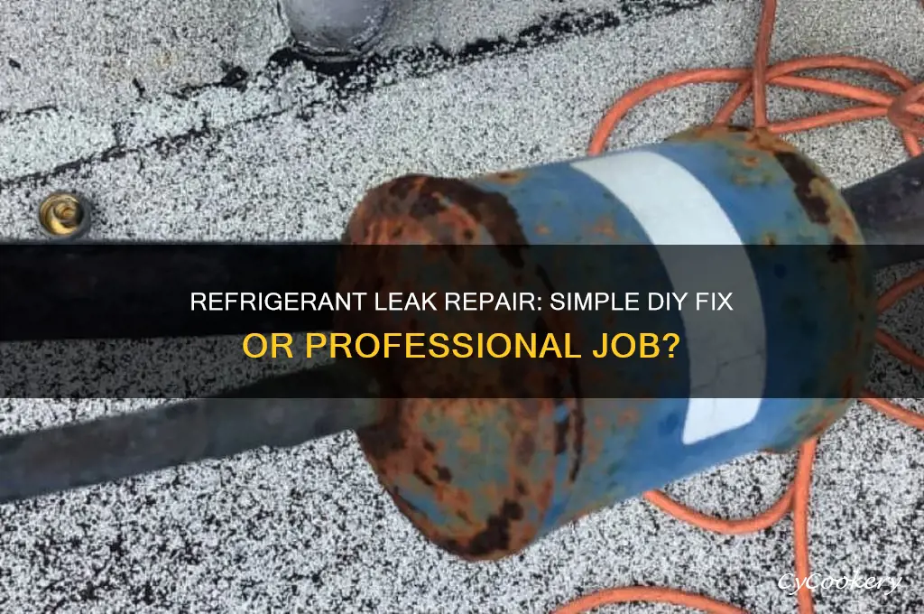 is a refrigerant leak easy to fix