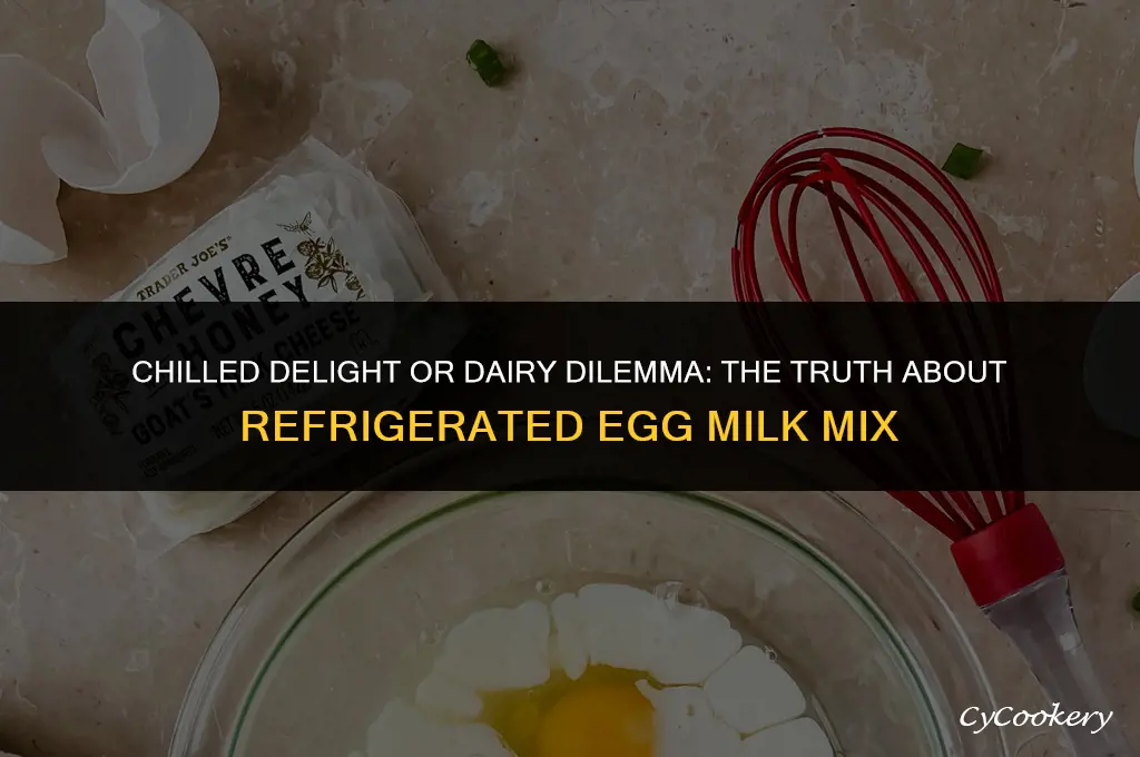 is a refrigerated egg milk mix safe to eat