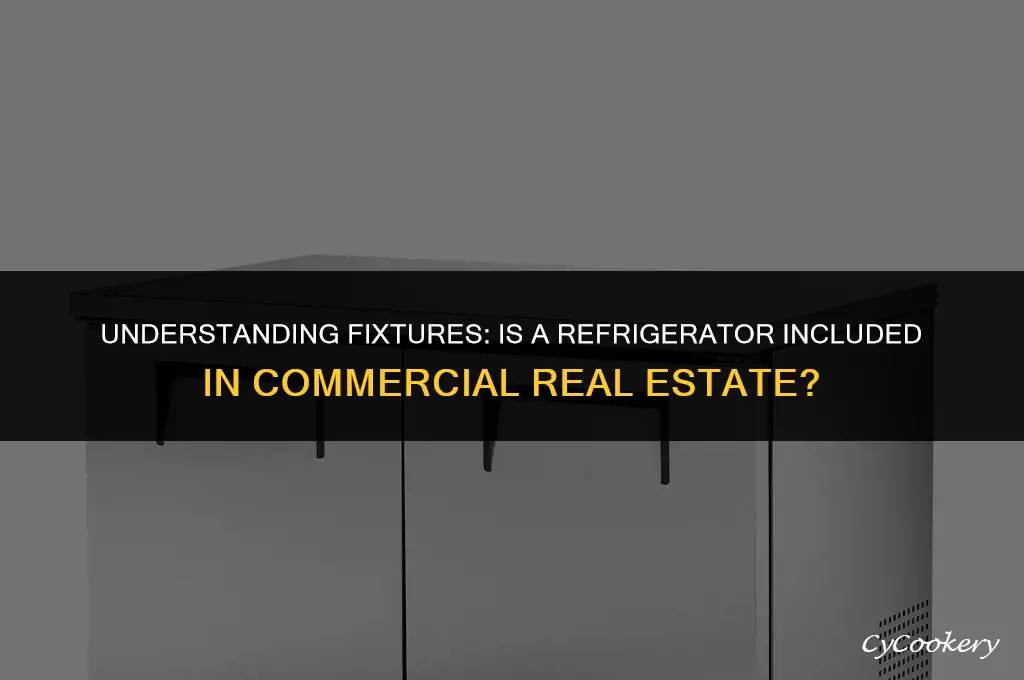 is a refrigerator a fixture in commercial real estate