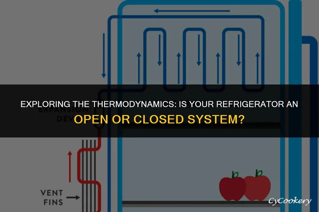 is a refrigerator an open or closed system