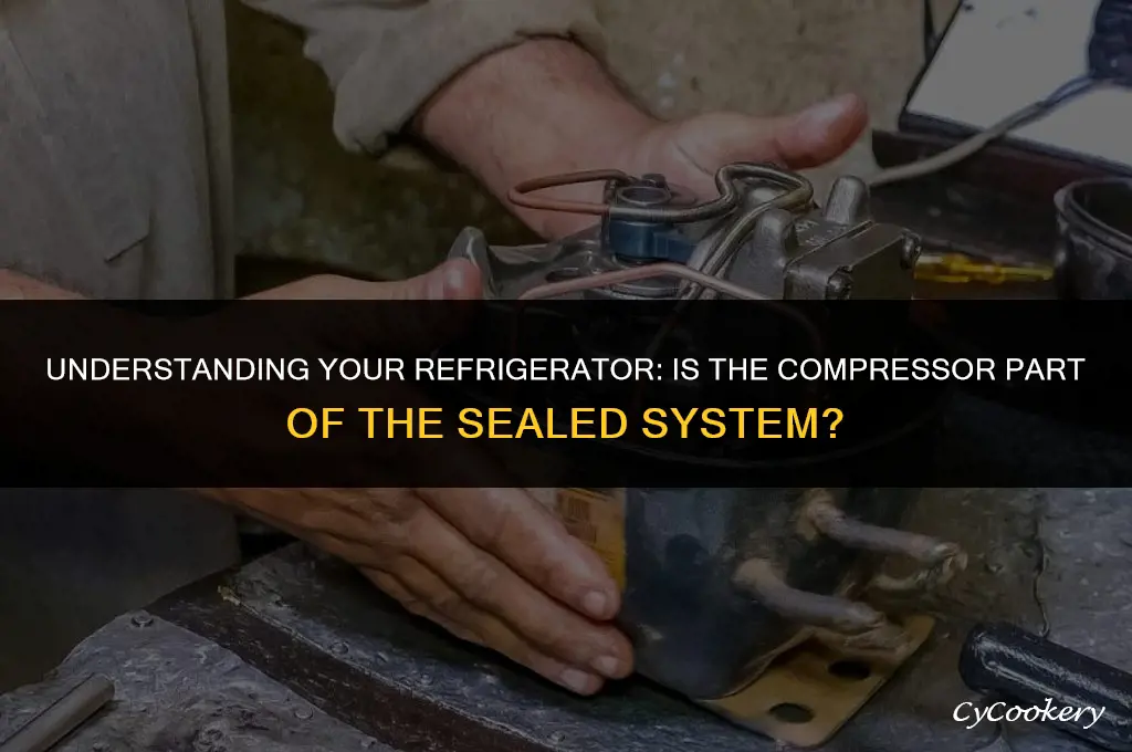 is a refrigerator compressor part of the sealed system