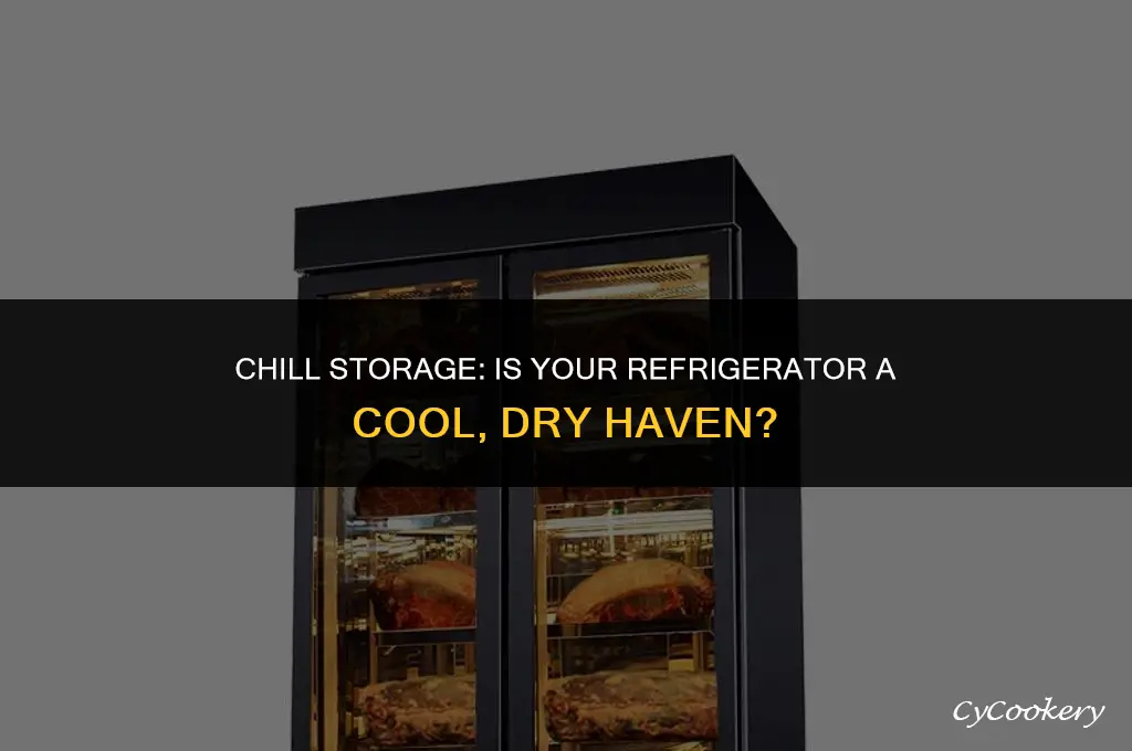 is a refrigerator considered a cool dry place