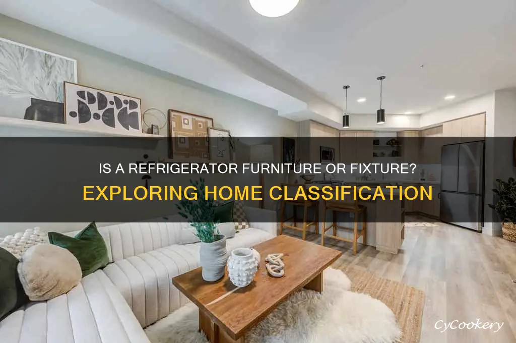 is a refrigerator considered furniture and fixtures