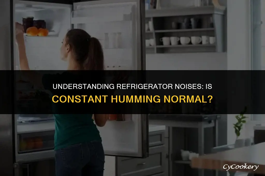 is a refrigerator freezer supposed to constantly hum