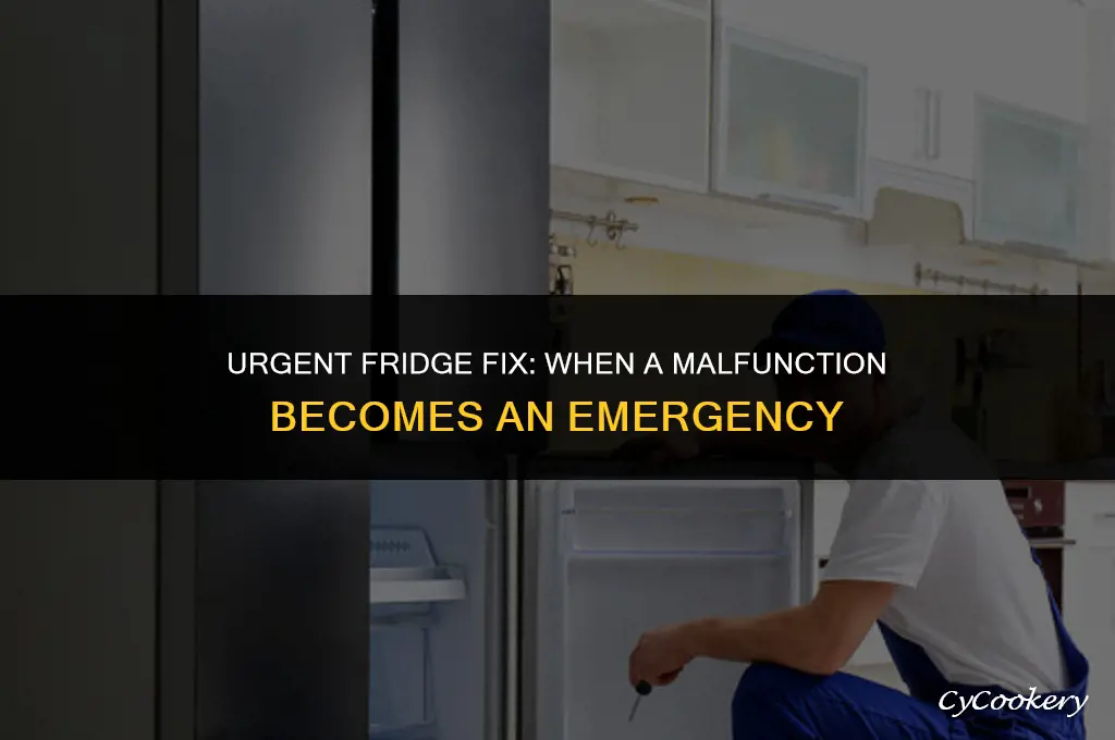 is a refrigerator not working a an emergency maintenance