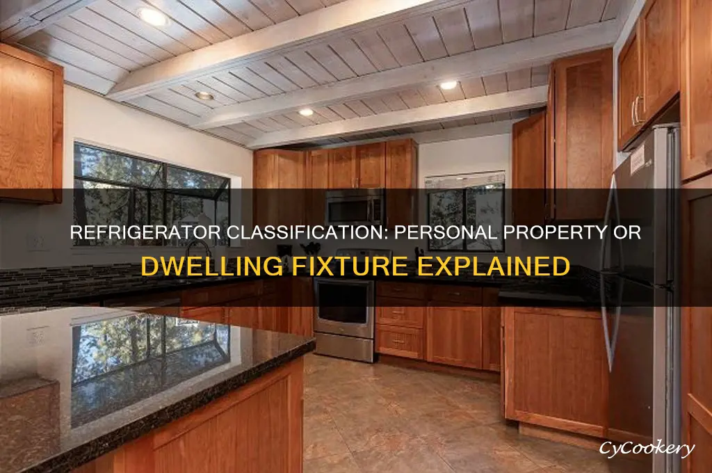 is a refrigerator personla property or dwelling