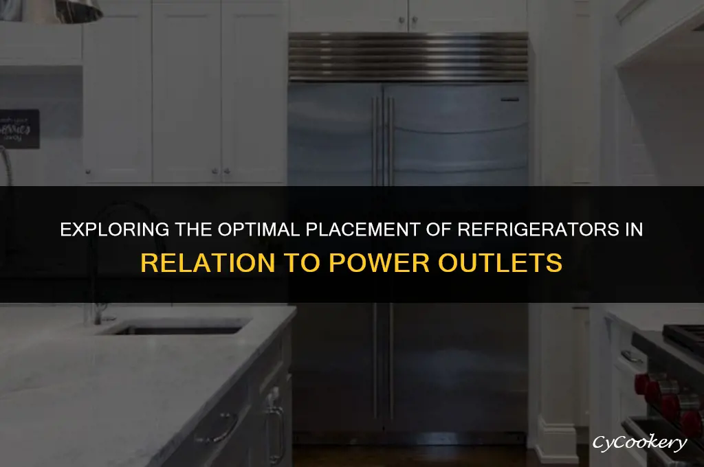 is a refrigerator supposed to be above the power