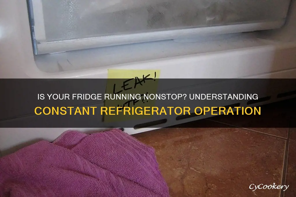 is a refrigerator supposed to run constantly