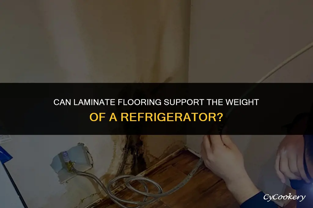 is a refrigerator too heavy for laminate flooring