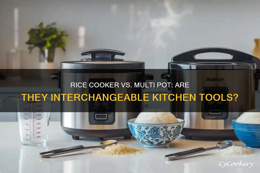 is a rice cooker and multi pot the same thing