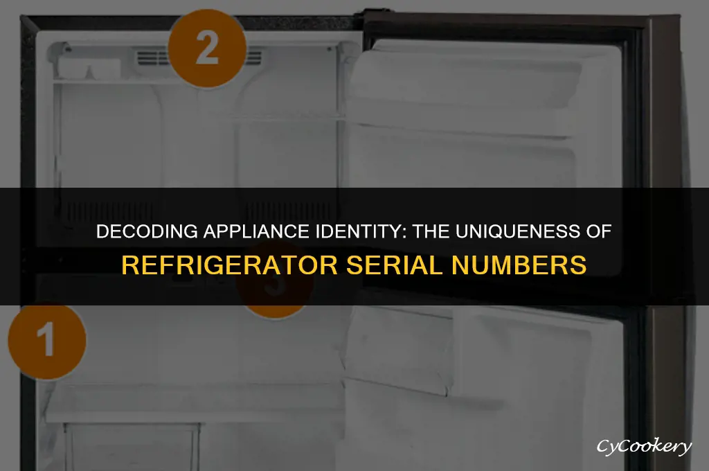 is a serial number unique to ever refrigerator