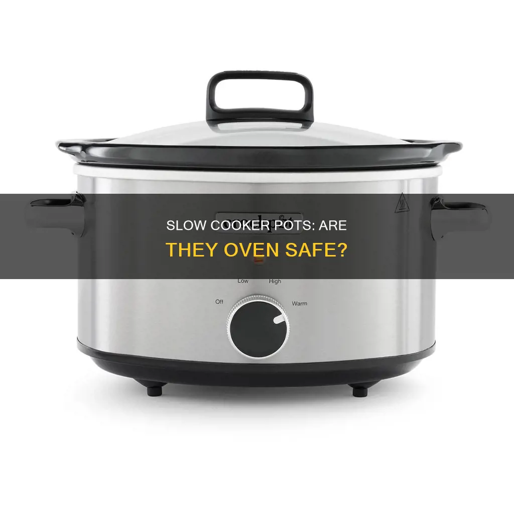 is a slow cooker pot oven safe