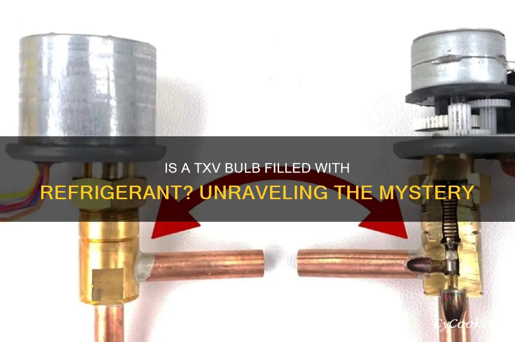 is a txv bulb filled with refrigerant