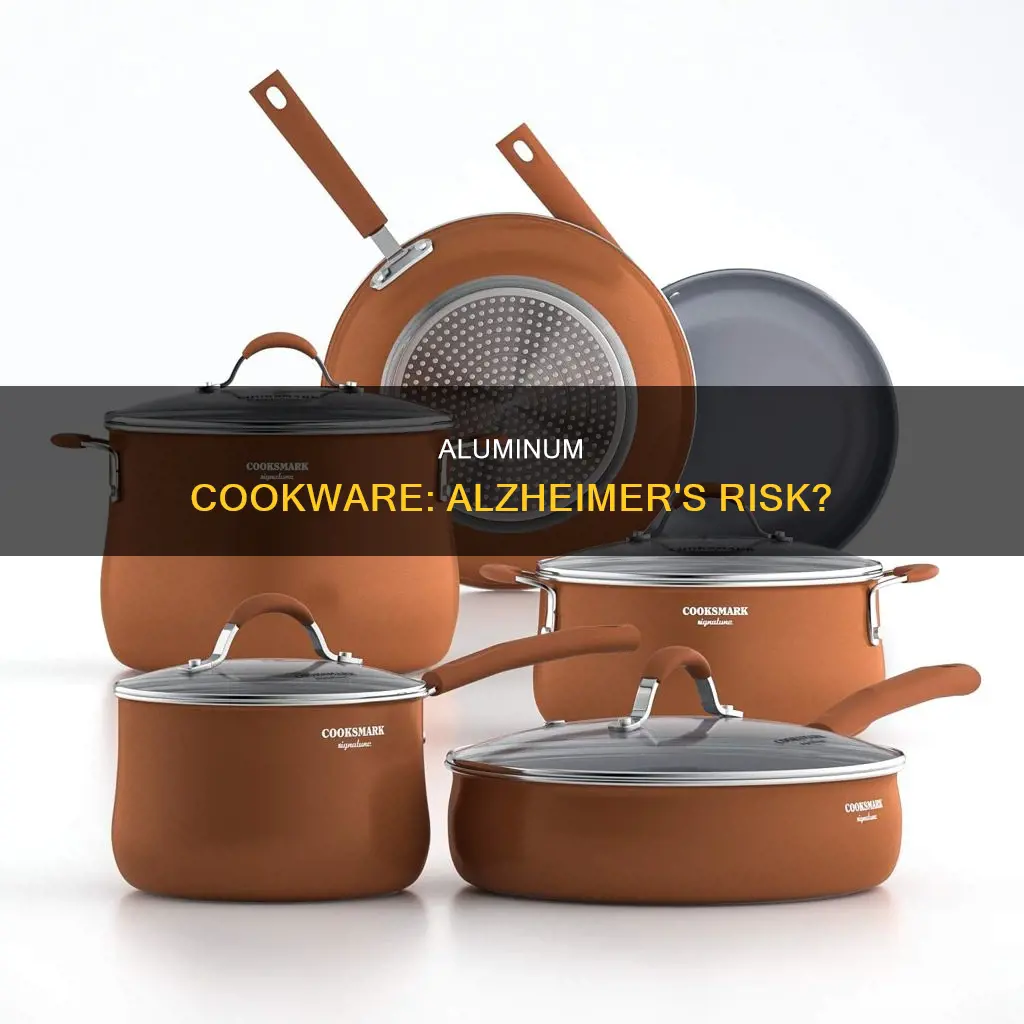 is aluminum-encapsulated base on pots and pans cause alziemhers